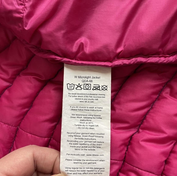 RAB Microlight navy down puffer Jacket size L - Picture 6 of 9